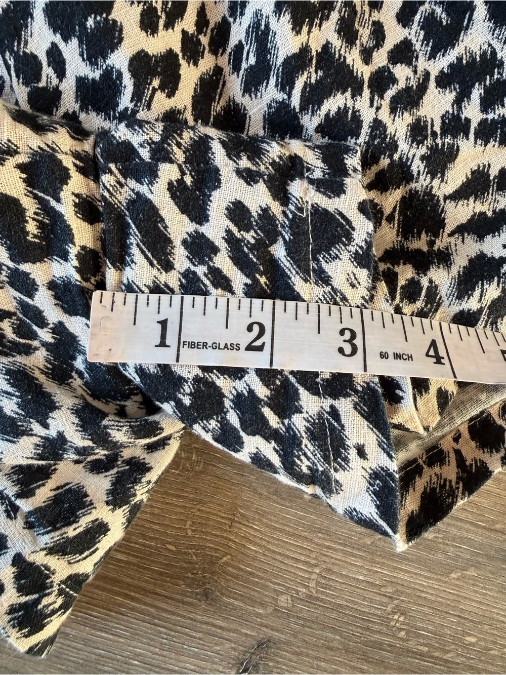 Anthropologie The Somerset Linen Cotton Blend Leopard Print Shorts Size XS - Picture 7 of 10